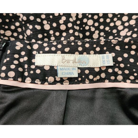 Boden Pink Dot Pencil Skirt Size 4 - Picture 4 of 5